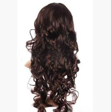 Model Wig Brown Curly | Wavy Brown Full Wig | Long Wig Brown Curls
