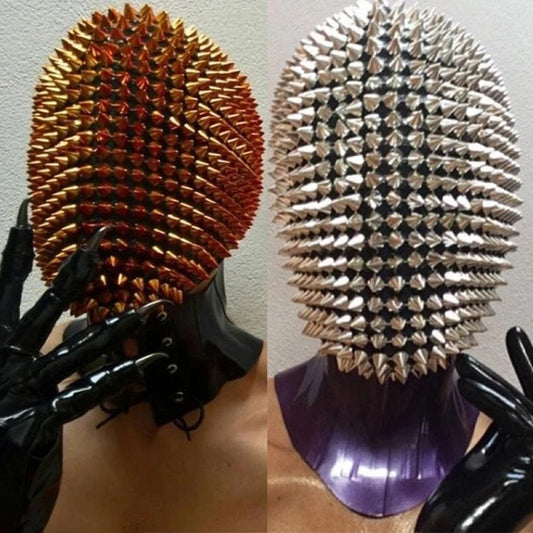 Studded Head Mask Durian head rivet mask | Halloween \ Costume PLay | Cospaly